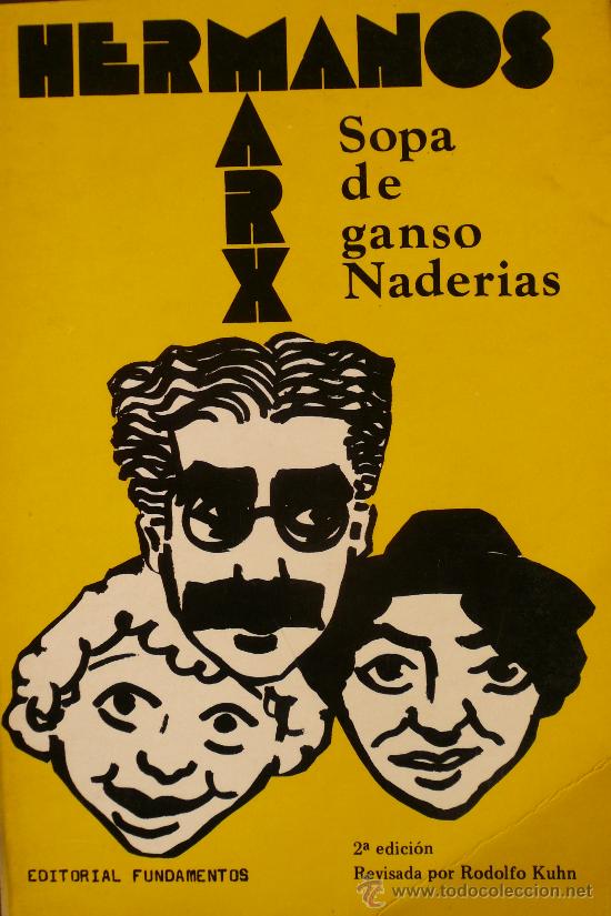 Libros: HERMANOS MARX / SOPA DE GANSO / NADER&Iacute;AS - Foto 1