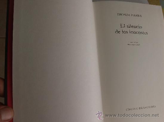 Libros: LIBRO EL SILENCIO DE LOS INOCENTES  POR THOMAS HARRIS - Foto 1