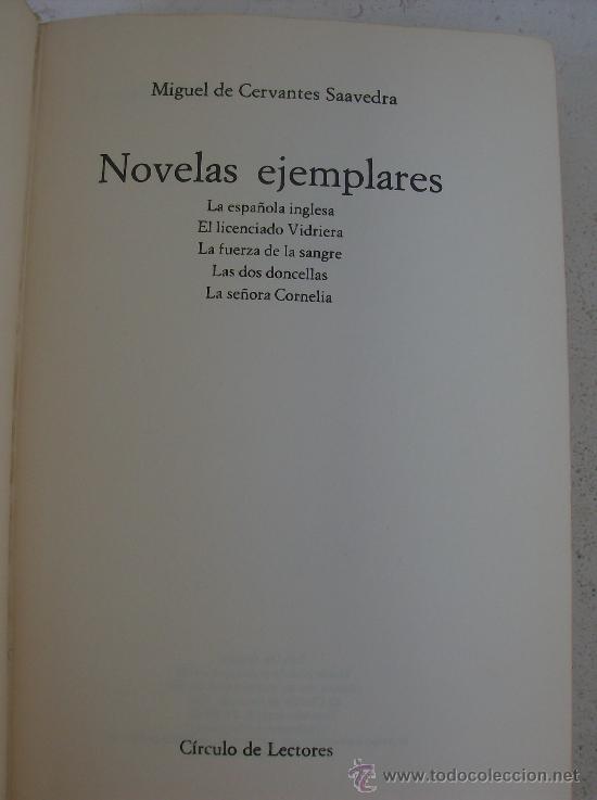 Libros: LIBRO  NOVELAS EJEMPLAES DE MIGUEL CERVANTES - Foto 1