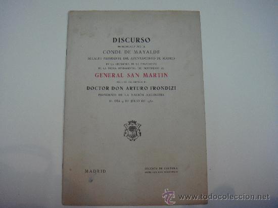 B&uuml;cher: DISCURSO PRONUNCIADO POR EL CONDE DE MAYALDE