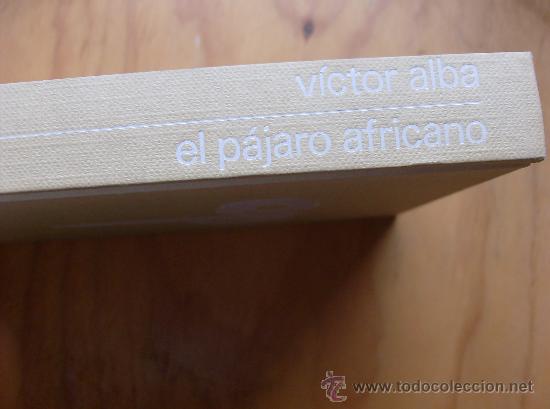 Libros: LIBRO  EL PAJARO AFRICANO  POR  VICTOR ALBA - Foto 1