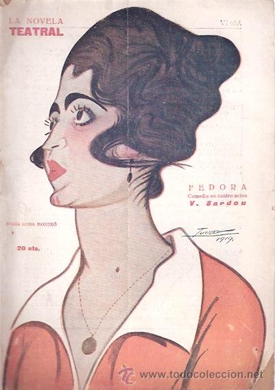 Libros: LIBRO - LA NOVELA TEATRAL - FEDORA - SARDOU - TEATRO - 1919 - Foto 1