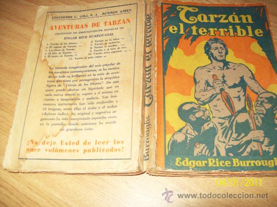 Libros: TARZAN EL TERRIBLE - ED. GILI 1928 ARGENTINA - Foto 2