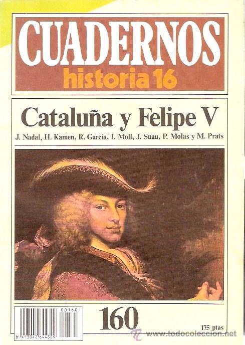 Libros: CUADERNOS DE HISTORIA - CATALU&Ntilde;A Y FELIPE V - Foto 1