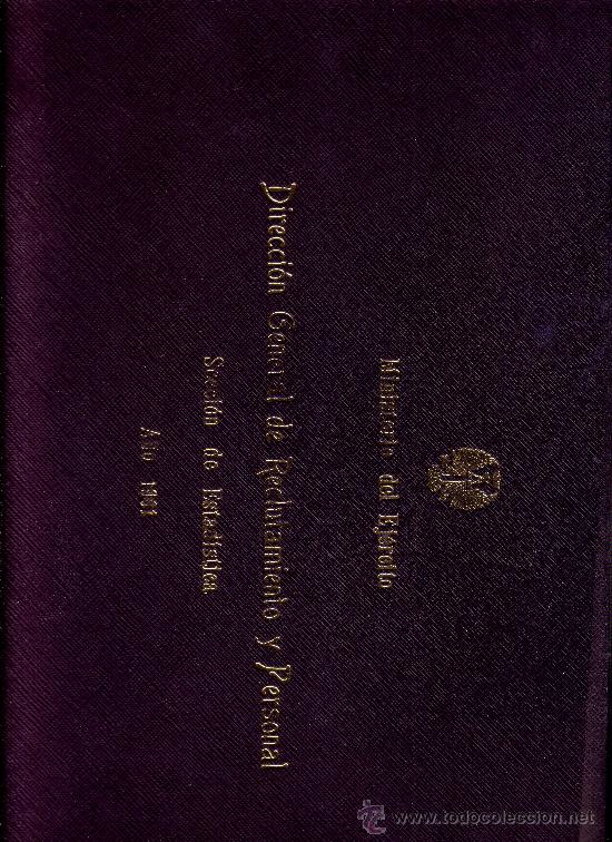 Libros: MINSITERIO DEL EJERCITO DIRECCION GENERAL DE RECLUTAMIENTO Y PERSONAL A&Ntilde;O 1961 - Foto 1