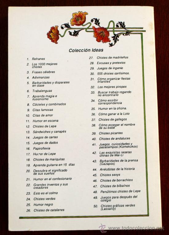 Libros: COLECCION IDEAS - N&ordm; 40 - CHISTES DE ANDALUCES - - Foto 2