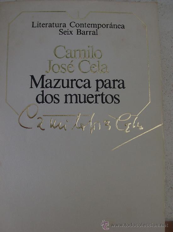 Libros: LIBRO  MAZURCA PARA LOS MUERTOS  POR CAMILO JOSE CELA - Foto 1