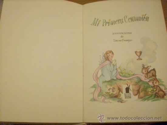 Libros: MI PRIMERA COMUNION - Editorial MOLINO - Espa&ntilde;a - 1961 - Foto 2