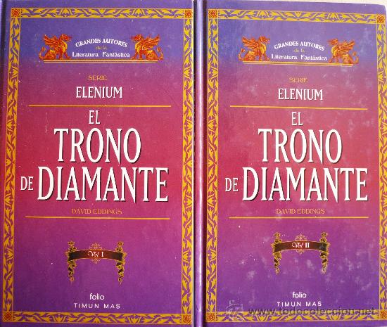 Libros: DAVID EDDINGS / EL TRONO DE DIAMANTE  (LOS DOS VOLUMENES) / (REF:2013-X) - Foto 1