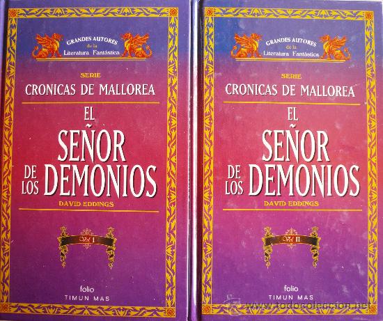 Libros: DAVID EDDINGS / EL SE&Ntilde;OR DE LOS DEMONIOS (LOS DOS VOLUMENES) / (REF:2015-X) - Foto 1