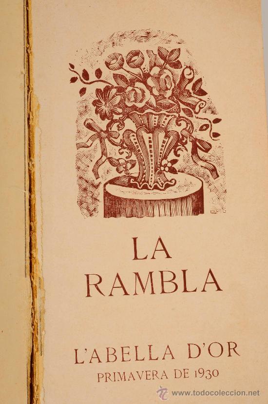 Libros: La Rambla - LAbella Dor, Primavera de 1930 - Foto 2