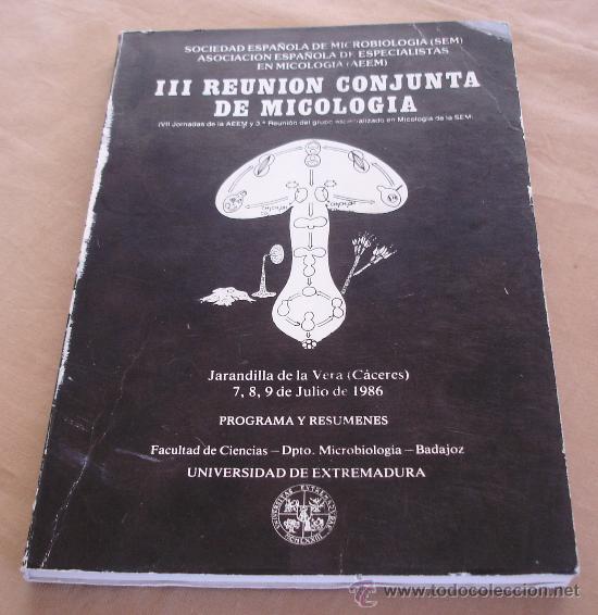 books: III REUNION CONJUNTA DE MICOLOGIA - 1986.