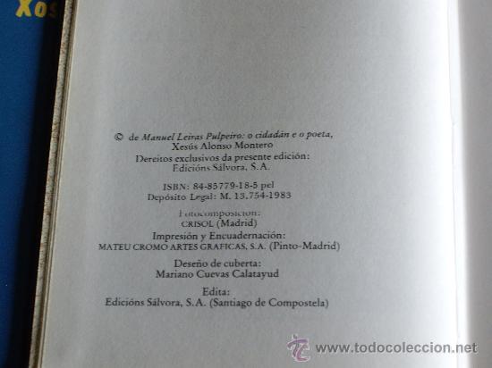 Libros: MANUEL LEIROS PULPEIRO - Foto 4