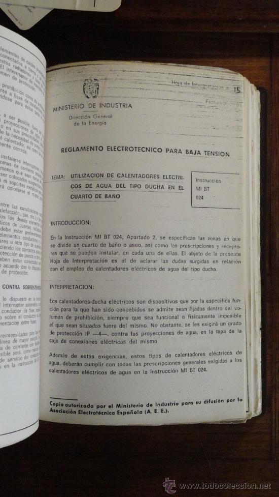 Libros: LIBRO REGLAMENTO ELECTROTECNICO PARA BAJA TENSION E INSTRUCCIONES COMPLEMENTARIAS DE PIRELLI - Foto 4