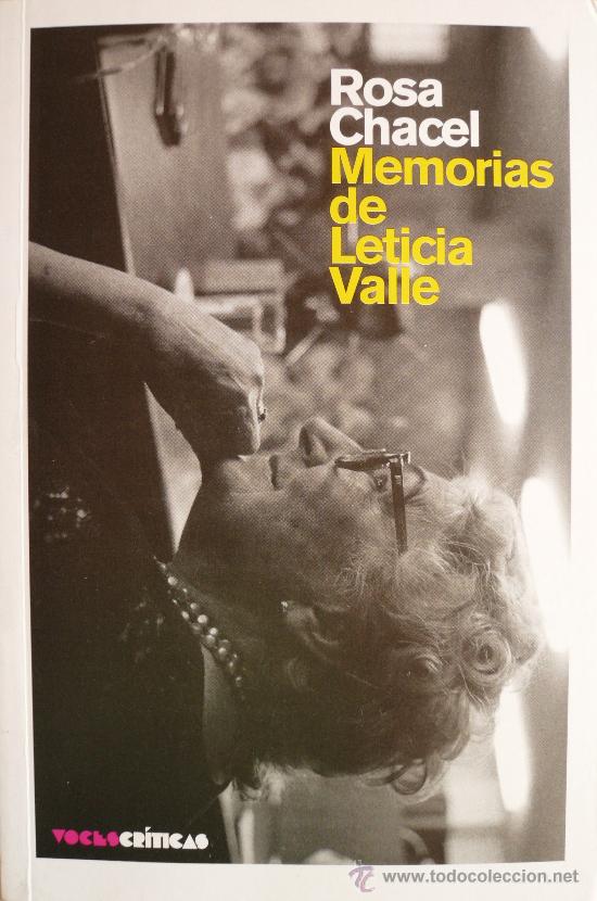 Libros: ROSA CHACEL / MEMORIAS DE LETICIA VALLE / (REF: 2280-X) - Foto 1