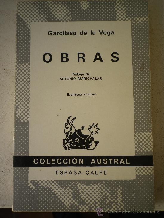 Libros: OBRAS  POR GARCILASO DE LA VEGA  AUSTRAL - Foto 1