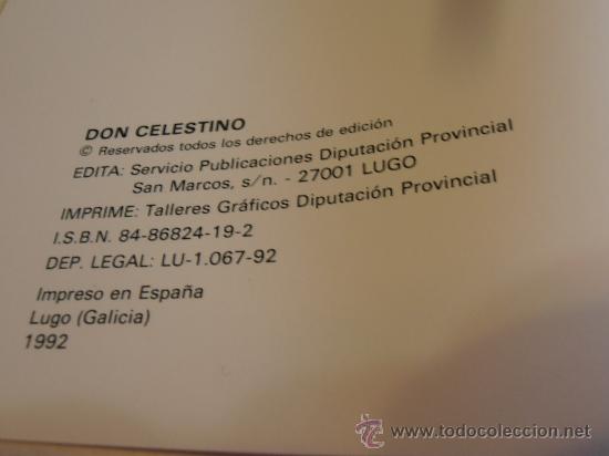 Libros: DON CELESTINO, XOSE RUIZ LEIVAS - Foto 2
