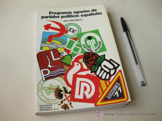 Libros: PROGRAMAS AGRARIOS DE PARTIDOS POLITICOS ESPA&Ntilde;OLES - ELECCIONES 77 - Foto 1