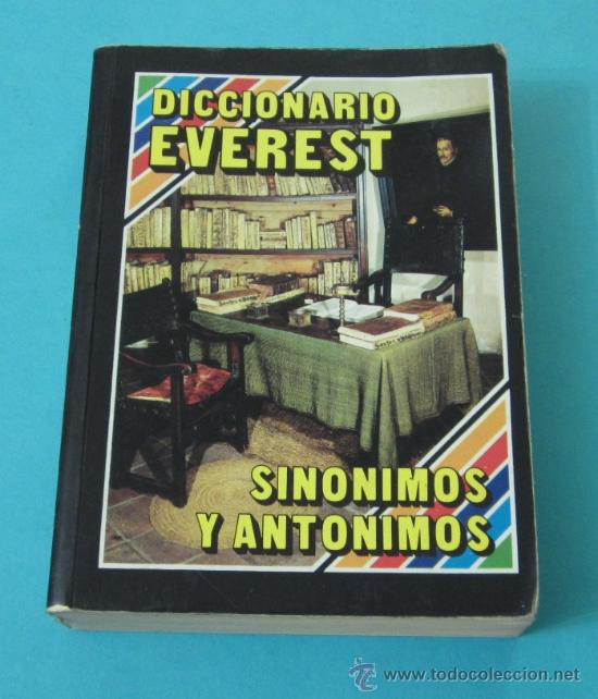 Libros: SIN&Oacute;NIMOS Y ANT&Oacute;NIMOS. DICCIONARIO EVEREST - Foto 1