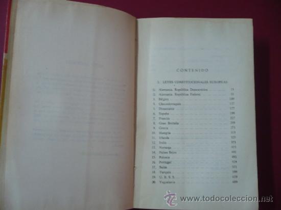 Libros: LEYES CONSTITUCIONALES 1963 TAURUS EDICIONES TDK10 - - Foto 2