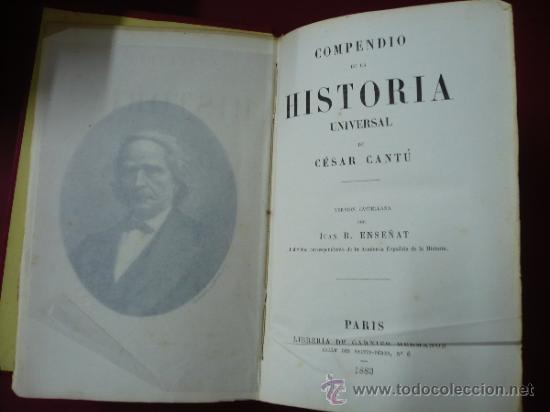 Libros: COMPENDIO DE HISTORIA UNIVERSAL. CANTU, CESAR. TDK22 - - Foto 2