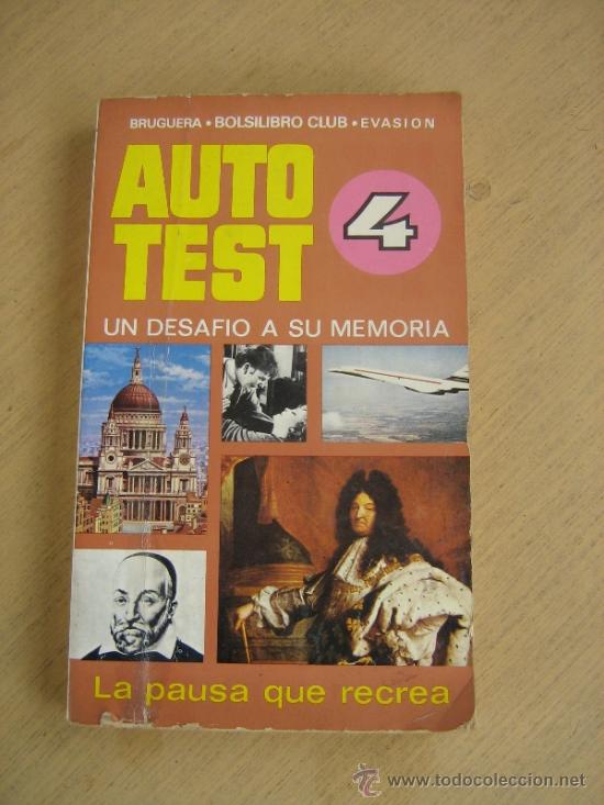 Libros: auto test n&ordm; 4  bruguera, - Foto 1