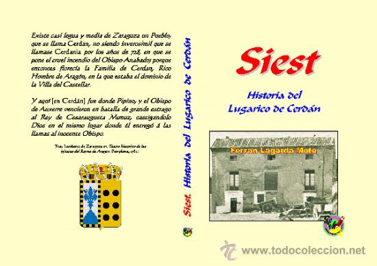 Libros: Siest. Historia del Lugarico de Cerd&aacute;n. (LAGARDA) - Foto 1