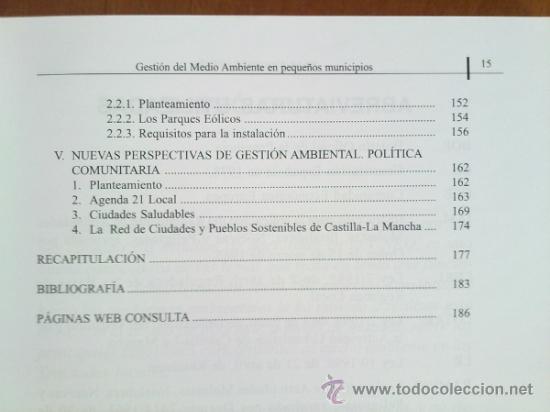 Libros: GESTION DEL MEDIO AMBIENTE EN PEQUE&Ntilde;OS MUNICIPIOS - Foto 4