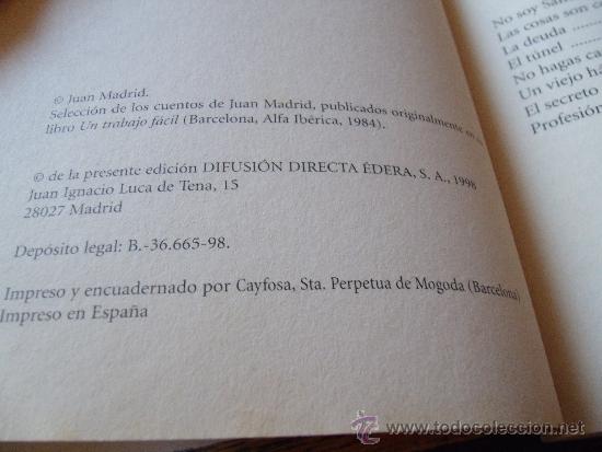 Libros: LIBRO PROFESION PELIGROSA POR JUAN MADRID - Foto 2