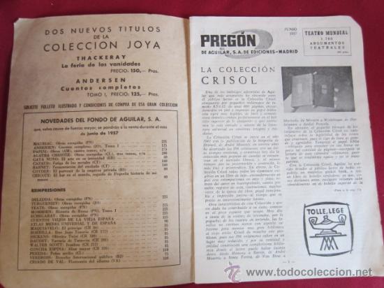 Libros: PREGON - JUNIO DE 1957 - AGUILAR - Foto 2