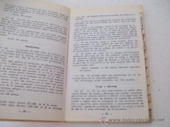 Libros: CODIGO DE LA CIRCULACION  1972 - Foto 3