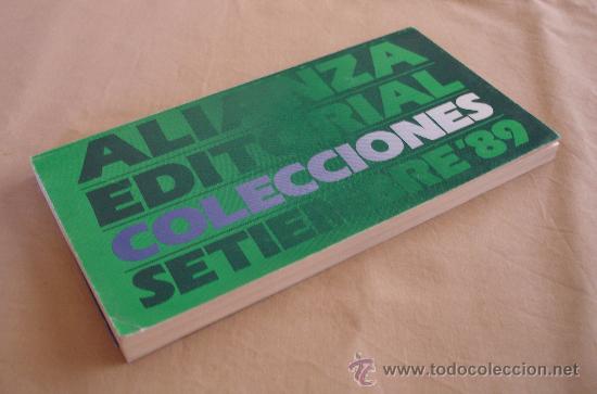 Libros: COLECCIONES SEPTIEMBRE 89. - ALIANZA EDITORIAL - Foto 3
