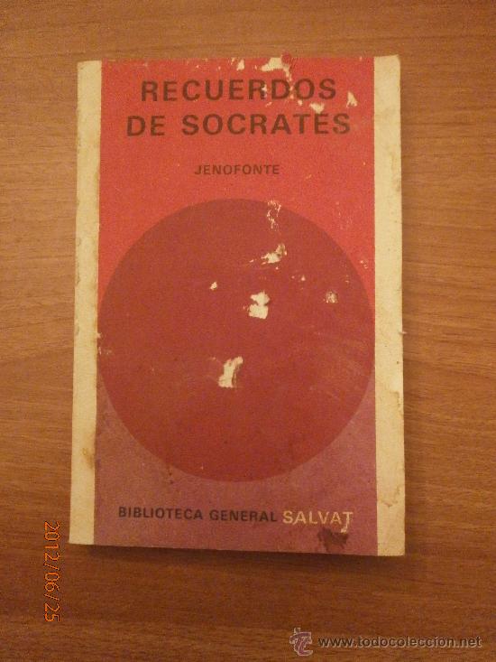 Libros: LIBRO RECUERDOS DE SOCRATES - JENOFONTE - BIBLIOTECA GENERAL SALVAT - Foto 1