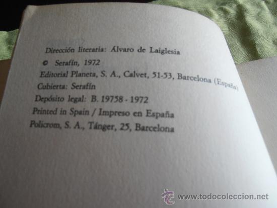 Libros: SERAFIN, LAS NOBLES BRUTAS, ALVARO DE LAIGLESIA - Foto 2