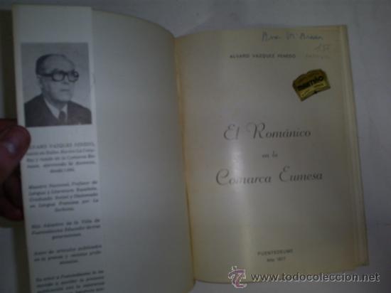 Libros: RM59630 El Rom&aacute;nico en la Comarca Eumesa. - 	&Aacute;LVARO V&Aacute;ZQUEZ PENEDO - Foto 3