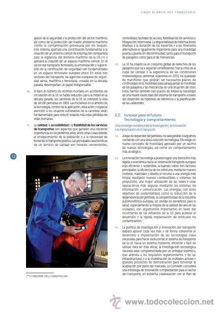 Libros: Libro blanco del transporte. Editado por la Uni&oacute;n Europea. 2011. - Foto 5