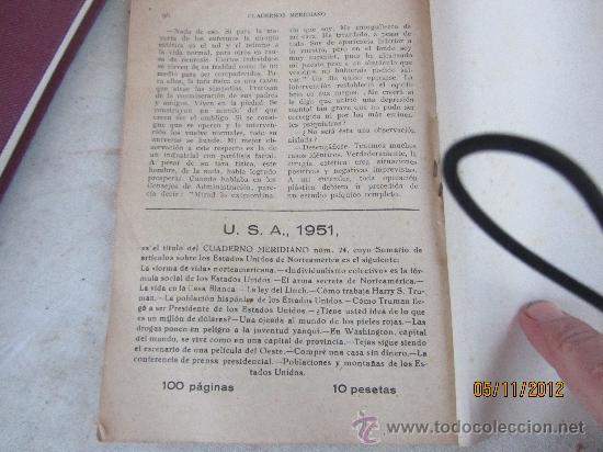 Libros: cuadernos meridiano, usa hoy 1951 - Foto 2