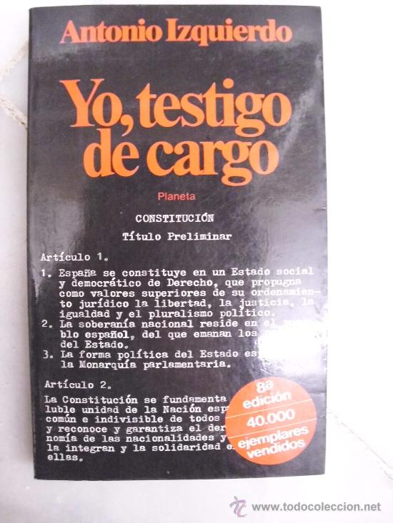Libros: Yo, testigo de cargo - Foto 1