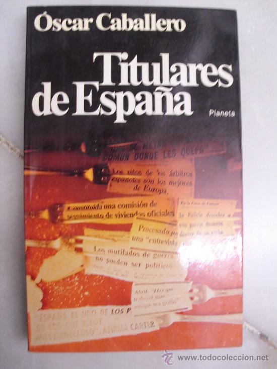 Libros: Titulares de Espa&ntilde;a - Foto 1