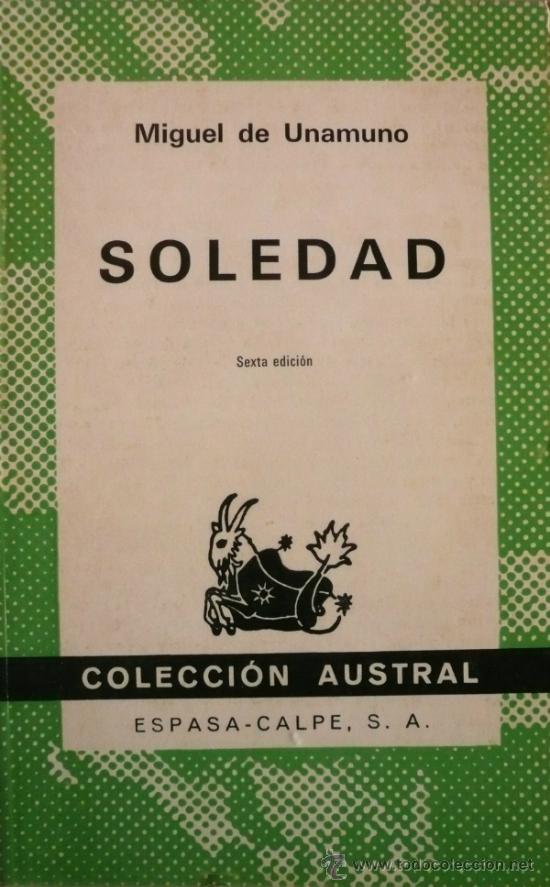 Libros: MIGUEL DE UNAMUNO / SOLEDAD (D-1090) - Foto 1