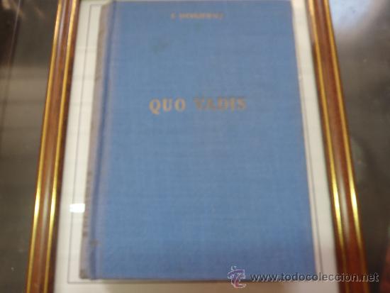 Libros: LIBRO QUO VADIS,EDICIONES ALONSO.1969. - Foto 1