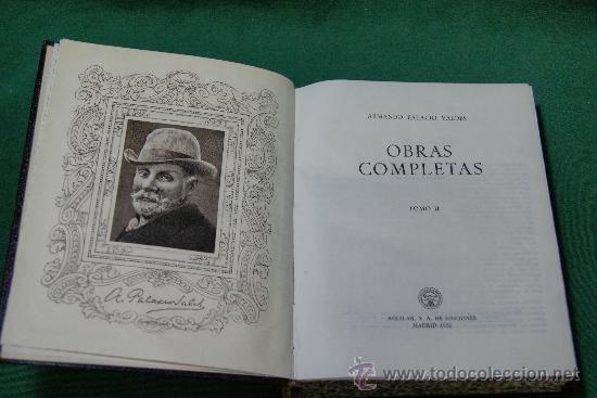 Libros: OBRAS COMPLETAS. Tomo II. - &rdquo;Palacio Valdes,Armando.&rdquo; - Foto 1