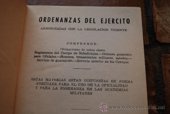 Libros: ORDENANZAS DEL EJERCITO 21 EDICION - Foto 5