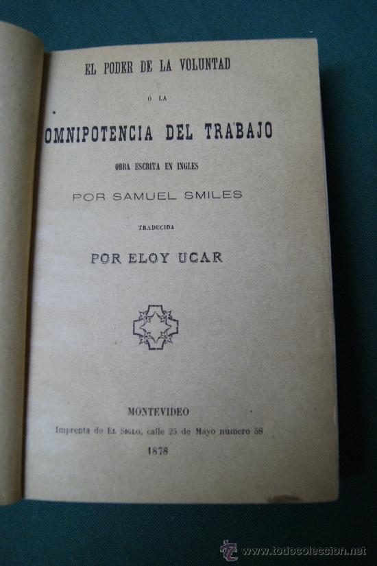 Libros: EL PRECIO DEL PODER &Oacute; LA OMNIPOTENCIA DEL TRABAJO. - &rdquo;Smiles,Samuel.&rdquo; - Foto 1