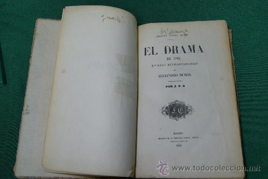 Libros: EL DRAMA DE 1795. ESCENAS REVOLUCIONARIAS. - &rdquo;Dumas,Alejandro. ( Fernando Gaspar, Editor ).&rdquo;