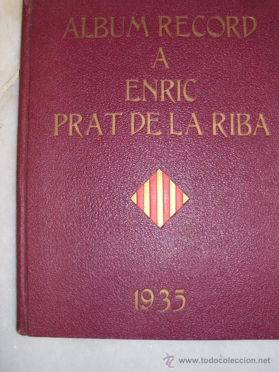 Libros: Album record a Enric Prat de la Riba - Foto 1