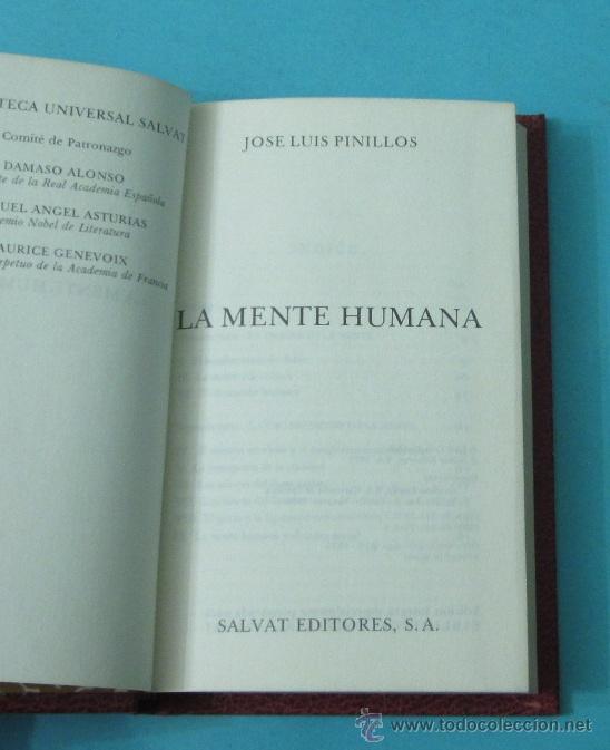 Libros: LA MENTE HUMANA. JOS&Eacute; LUIS PINILLOS - Foto 2