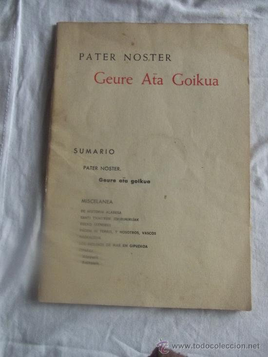 Libros: PATER NOSTER GEURE ATA GOIKUA - Foto 1