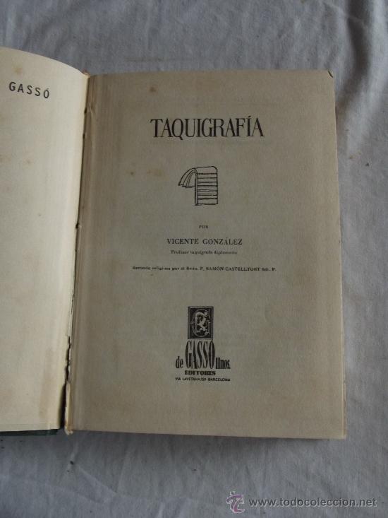 Libros: TAQUIGRAF&Iacute;A POR VICENTE GONZ&Aacute;LEZ - Foto 2