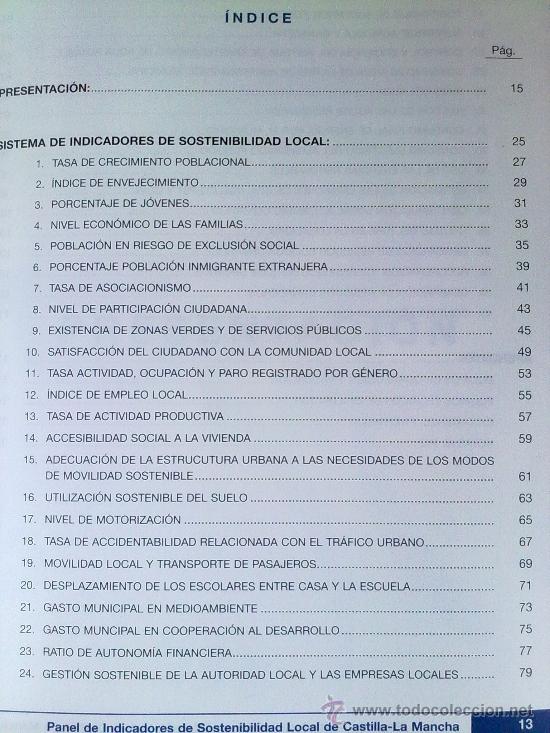 Libros: PANEL DE INDICADORES DE SOSTENIBILIDAD LOCAL - Foto 2
